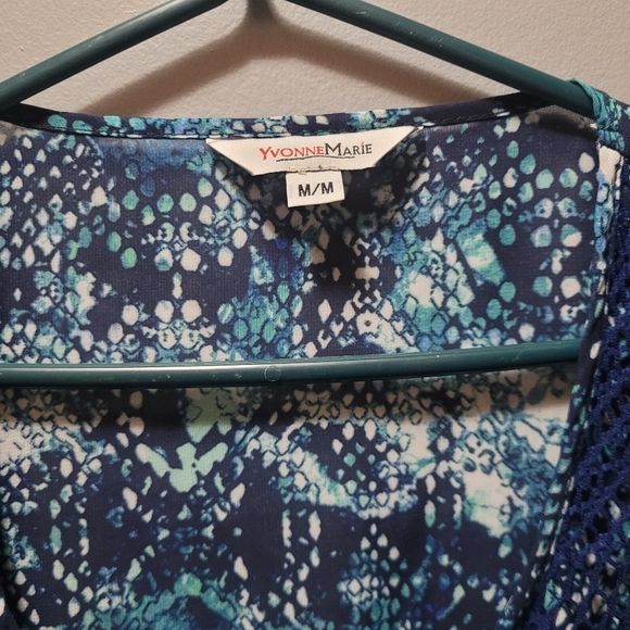 Yvonne Marie Sleeveless Fringe Tunic M - Picture 5 of 9